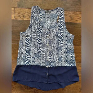 Papermoon Navy Tank Top- Medium